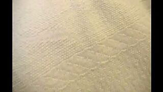 Large Booty Black amateur takes a massive load in homemade movie
