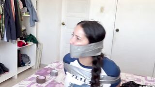 Fantasizing eighteen-year-old Taped & Gagged by Masked mother I'd like to fuck