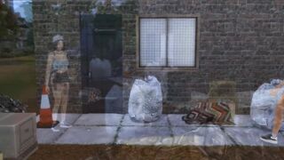 Hot oriental playgirl screwed by hobo in abandoned building