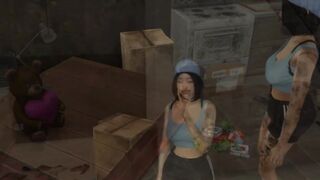 Hot oriental playgirl screwed by hobo in abandoned building