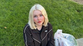 "Assist me cum!" gorgeous blond desires to screw and creampie!