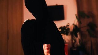 Real Pair: Ramrod sucking then Ebony Nylon Footjob, GIANT Spunk fountain All Over Hose Tights