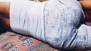 My hawt bhabi in daybed with Taut Top and pant after lunch.