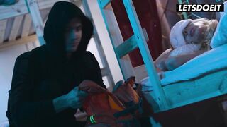 Ivy & Marilyn Anal Sex with Large Jock Burglar - EXCITED HOSTEL