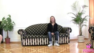 Merry coed Bridget likes penis in her youthful taut cunt!