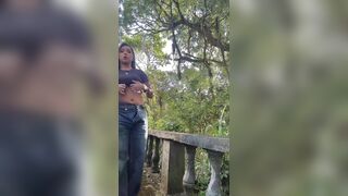Milking My Large Knob in the Park