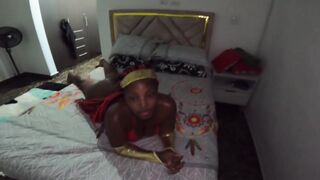 Chat It Up With a Nice-looking Black Wonder Woman In My Bedroom On My Couch Made Her Suck My Shlong To Stay For The Night - Mastermeat1