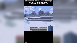 Minecraft but if i take injury i get..railed?