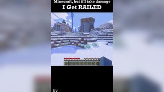 Minecraft but if i take injury i get..railed?