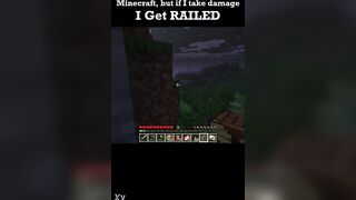 Minecraft but if i take injury i get..railed?