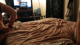 Cutie Watches Chap Twerk and Shake Booty During the time that This babe Plays With Butt With His Dick Unfathomable Inside Her Twat