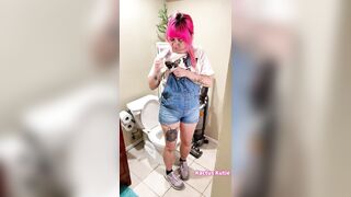 POV: caught stepmom peeing! JOI