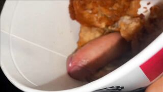 Finger Lickin' Wonderful: The Supplementary Crispy Deal. I'll jerk him off into a KFC BUCKET, if that guy screws me hard