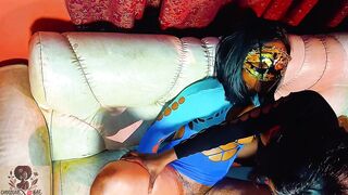 Caught hvin lesbo pleasure wit my bestie by step daddy n punished me with HARD SHLONG two turn me str8 afresh