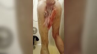 Showering with my fresh toy