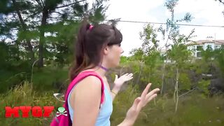 MY GF - Sean Takes Becca Pierce Hiking Just So That guy Can Stuff Her Throat And Then Screw Her Coarse Later