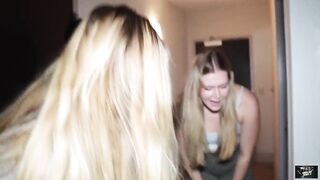 Lactating Housewife Feeds Pair Breast Milk and Then Has a Cum Juicy Trio
