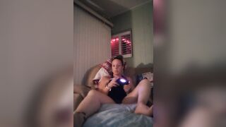 Wife gets lascivious when playing movie games and I must screw each night after that babe plays clip games