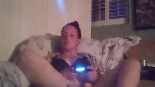 Woman Caught Filming Herself Playing Movie Games In Her Ebony Brassiere and Pants By Her Roommate
