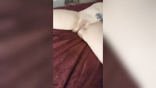 Dad Constrained Shy Gal By Filming Her Pink Snatch With Cum Oozing Without It