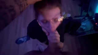 cummed on a cute angel's nose