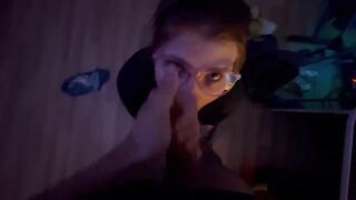 cummed on a cute angel's nose