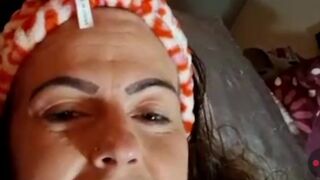 Sexy Cutie in Orange Underware Fingers Her Vagina and Booty During the time that Masturbating With Sexy Dude On Cam