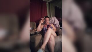 I Film Myself Smokin' Cigarettes and Playing Episode Games Whilst Teasing Giving Upskirt Panty Tease