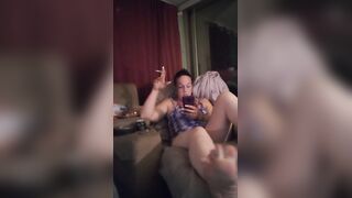 I Film Myself Smokin' Cigarettes and Playing Episode Games Whilst Teasing Giving Upskirt Panty Tease