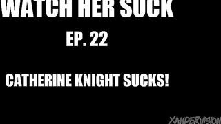 Catherine Knight Jerks Off Xander During the time that Licking His Booty & Gets Cum on Her Tongue!