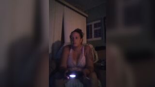 White beauty always gets slutty when playing movie games and this babe will screw later