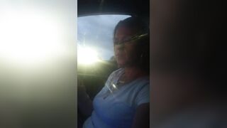 mother I'd like to fuck smokin' cigarettes whilst in passenger seat in vehicle