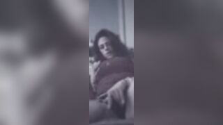 Hawt Step Mommy Teasing In Her Pants and then Masturbates Sticking Her Fingers In Her Constricted Cunt