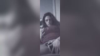 Hawt Step Mommy Teasing In Her Pants and then Masturbates Sticking Her Fingers In Her Constricted Cunt