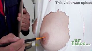 Surrealist Stepdad Puts Broad Strokes On Stepdaughter Large Ass