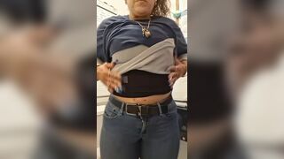 Mamma Pissing In Public Baths At The Store