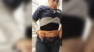 Mamma Pissing In Public Baths At The Store
