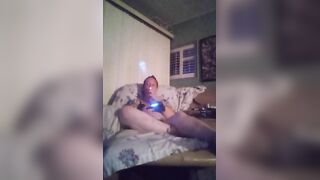 mother I'd like to fuck Filming Herself Playing Movie scene Games In Her Ebony Brassiere and Pants