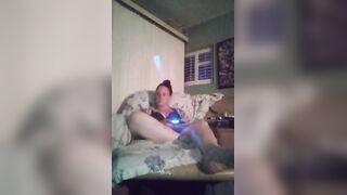 mother I'd like to fuck Filming Herself Playing Movie scene Games In Her Ebony Brassiere and Pants