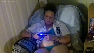 That babe Turns Me On Whilst Her Pants Are Getting Juicy Whilst Playing Movie Games