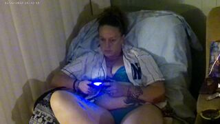 That babe Turns Me On Whilst Her Pants Are Getting Juicy Whilst Playing Movie Games