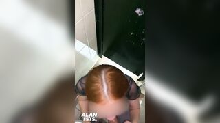 I banged a cutie in the restaurant baths, and other customers heard us.