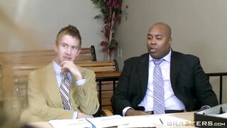 Brazzers - Golden-haired Skinny Nikki Benz & Danny Give in to Unfathomable Mouth Pleasures During a Heated Briefing Session