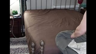 Hawt mother I'd like to fuck big beautiful woman Changing The Sheets On Her Daybed!