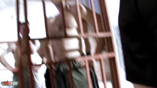 Sabrina unfathomable : hot jailor sabrina unfathomable turns prison riot into wild group-sex with deepthroat and cumshots