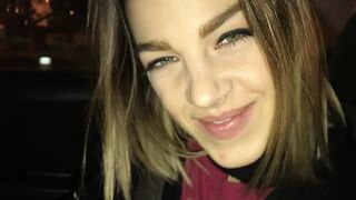 Risky Sloppy Car Lustful Blow job