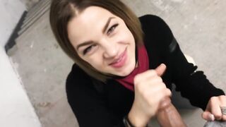 Risky Sloppy Car Lustful Blow job