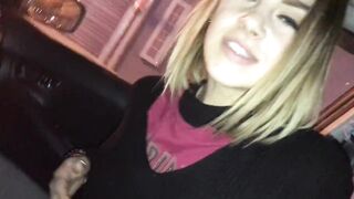 Risky Sloppy Car Lustful Blow job