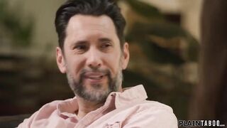 Stepdad makes a deal with stepdaughter Aria Sloan.Shell be the pet for a week to get a pet.After that babe peed on the carpet this guy craves to supplicate for his penis