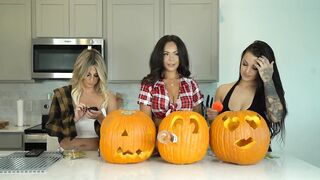 Kiki Mariah_970 Evelin Carve Pumpkins Undressed Photoshoot After